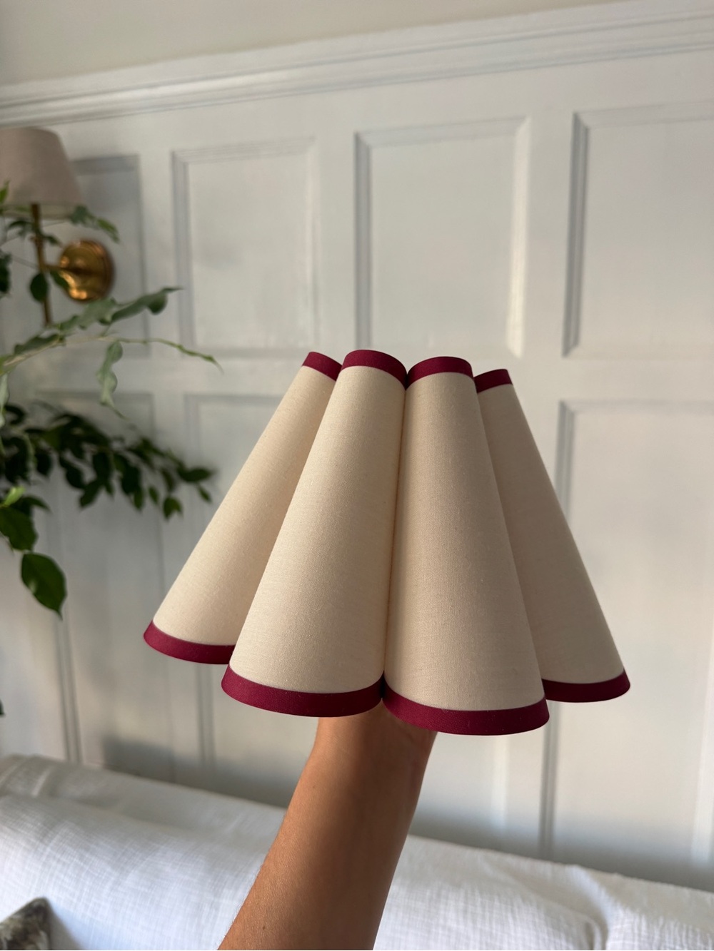 Small scalloped lamp shade from Etsy